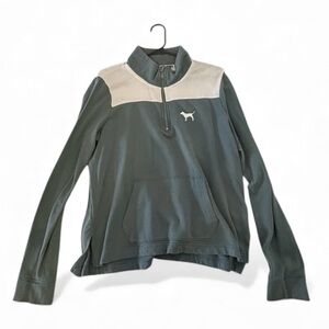 Victoria's Secret Pink Green and White Pullover